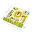 ideális angol nyelvű tanuláshoz 3 éves kortól.|||Viga Toys multicolor fa naptár és óra