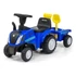 NEW HOLLAND T7 traktor, kék/sárga/rózsaszín, 45 cm magas, interaktív kormány, ideális játék kisgazdák számára.