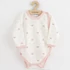 New Baby rózsaszín klasszikus baba body, 50-es méret, puha pamut, patentos kialakítás az egyszerű öltöztetéshez.
