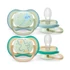 AVENT Ultra Air Night szilikon cumi, multicolor, 0-6 hónapos babáknak, kényelmes és légáteresztő design.