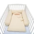 biztonságos védelmet nyújt babájának.|||New Baby bézs-tejfehér henger alakú kiságyrács 180 cm
