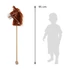 realisztikus hangokkal és kerekekkel a könnyű mozgásért.|||Baby Mix Hobby Horse ló